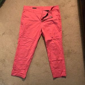 Coral cropper Capri trousers